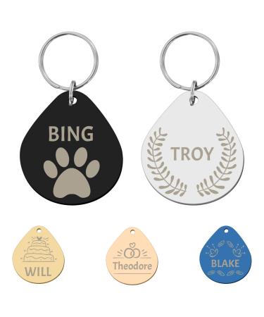 Camal dog brand with engraving dog brand personalized made of stainless steel for small big dogs and cats badge with engraving round bone heart paws many optional shapes drop