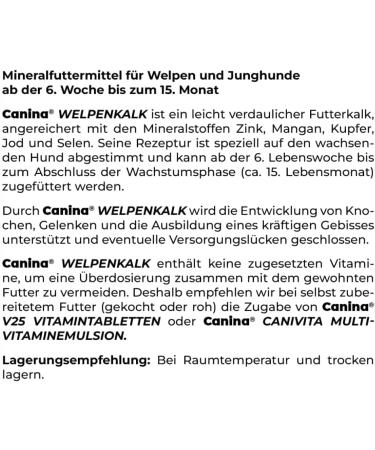 Canina Pharma Welpenkalk Tabl. 350 g - Buy Online on GoSupps.com