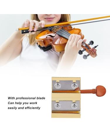 Jiayouy Violin Peg Reels Shaver - Professional Luthier Tools for Making Violin Tuning Pegs | Golden Zinc Alloy 2 Hole Design - Buy Online on GoSupps.com