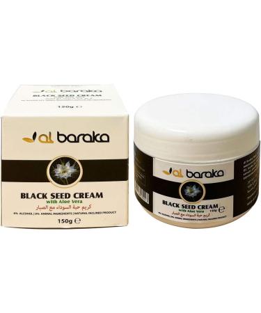 Al Baraka Black Seed Cream with Aloe Vera 0% Alcohol and Animal Ingredients 150g - Buy Online on GoSupps.com