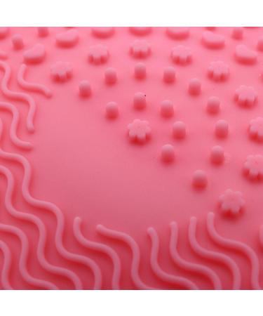 Widybord Silicone Makeup Brush Cleansing Pad Palette Brush Cleaner Cleaning Mat Washing Scrubber Pad Cosmetic Make Up Cleaner Tools Pink - Buy Online on GoSupps.com