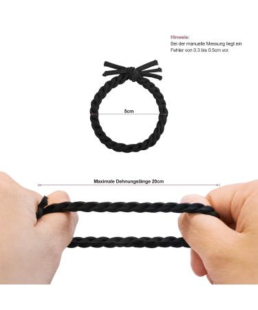 Stylish Braided Hair Ties - 40 Super-Elastic Hair Accessories for Thick Hair - 7 Colors - Perfect for Women & Girls - Buy Online on GoSupps.com