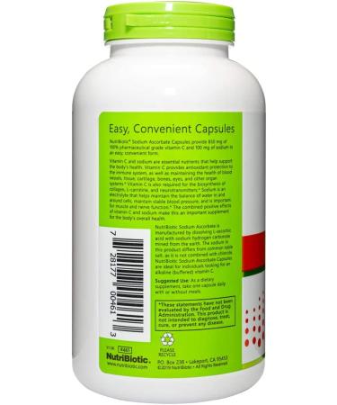 NutriBiotic Sodium Ascorbate 250 Vegan Capsules - Boost Immunity Naturally - Buy Online on GoSupps.com