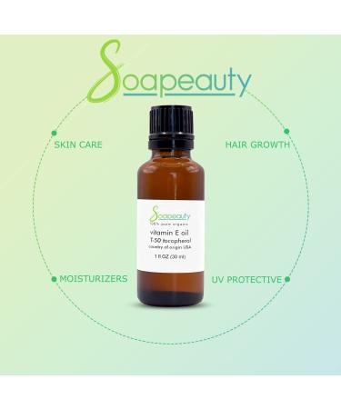 TOCOPHEROL T-50 Vitamin E Oil - Natural Anti-Aging Treatment for Scars Wrinkles & Dark Spots | Multi-Purpose Hair Skin & Body Care - 0.5 oz - Buy Online on GoSupps.com
