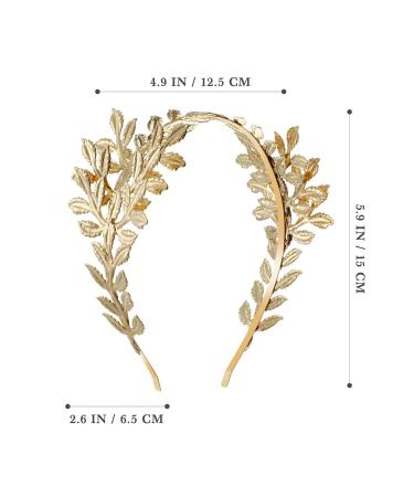 Beaupretty Vintage Golden Laurel Wreath Headband - Roman Goddess Hair Accessory for Men & Women - Buy Online on GoSupps.com