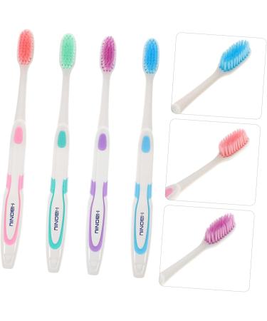 Hapinary Soft Toothbrush Set - 4 Pieces with Soft Handle Nano & Micro Oral Care - Ideal for Adults - Ships Worldwide from South Korea - Buy Online on GoSupps.com