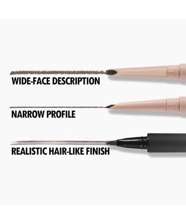 Curved Eyebrow Pen Eyebrow Pencils for WomenTeardrop Angled Eyebrow Brush to Brows Eyebrow pencil with 4principle microfork tip applicator for hairlike strokes 04 gray black - Buy Online on GoSupps.com