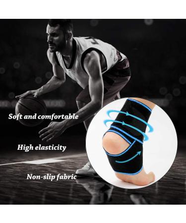 Ankle Support Brace for Sprains - Adjustable Compression Wrap for Runners | Unisex Blue - Buy Online on GoSupps.com