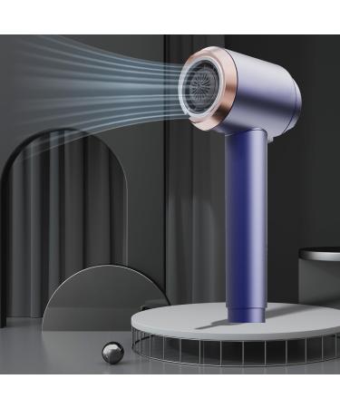 Professional Cordless Hair Dryer Constant Temperature Professional Blowdryer Low Noise Portable Travel Hair Dryers with Nozzle/Charging Stand Gifts for Women Blue