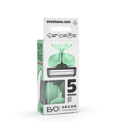 EvoShave Series 3 System Razor StartPack - Mint Green | International Shipping Available - Buy Online on GoSupps.com
