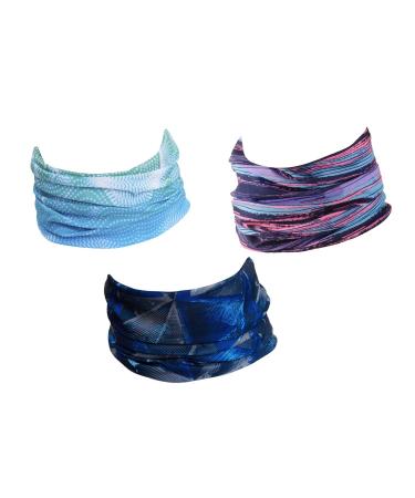 Hilltop 3 Set Multifunctionum Narrow Hose Hose scarf Women Santa Claus Bandana with sewn sewn canteen Outdoor Selection