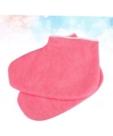 FRCOLOR 1 Pair wax bath liners feet paraffin foot lotion socks paraffin foot liners reusable moisturizing socks paraffin wax foot covers paraffin wax booties hand mask moisten hands medium Red - Buy Online on GoSupps.com
