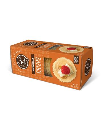 34 Degrees Original Crisps | Thin & Crunchy 6 Pack (4.5oz Each) | Light Snacking Delight - Buy Online on GoSupps.com