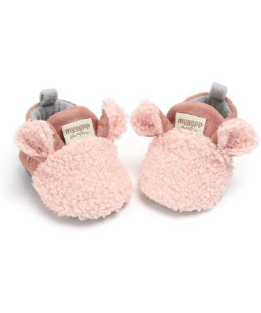 LACOFIA Baby Anti-Slip Soft Sole Winter Booties 12-18 Months - Pink - Buy Online on GoSupps.com