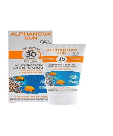 Alphanova Sun SPF30 sunscreen for sun allergy and waterproof