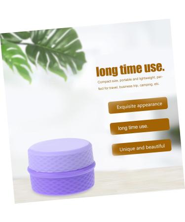 minkissy Makeup Sets Cream box travel empty cream jar makeup cream jar cream jar with sealed lid salve jar body butters travel jar for creams Storage Box purple Silica gel vacation Travel - Buy Online on GoSupps.com
