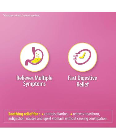 HealthA2Z Bismuth Bismuth Subsalicylate 262mg Multi-Symptom Relief 100 Count (Pack of 2) - Buy Online on GoSupps.com