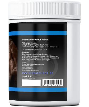 Kr uterland Glucosamine Powder for Horses - 1kg Premium Quality Highly Pure Glucosamine Sulphate Feed Additive - Buy Online on GoSupps.com