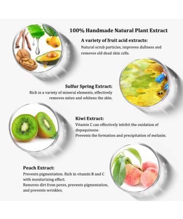 Organic Peach Scented Intimate Wash & Body Scrub Yoni Soap - Nourishing Exfoliation - Buy Online on GoSupps.com