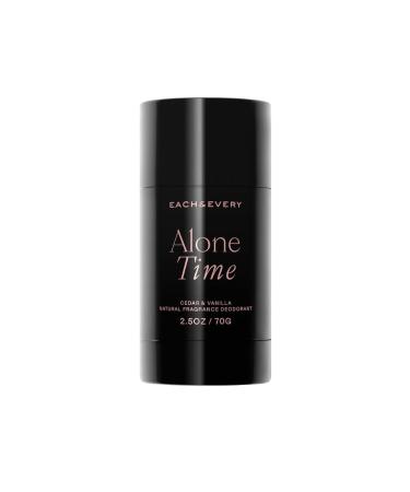Each & Every Natural Aluminum-Free Deodorant for Sensitive Skin with Essential Oils Plant-Based Packaging Cedar & Vanilla 2.5 Oz.
