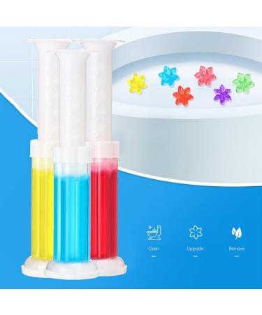 Flower Stamp Toilet Gels - Stops Limescale and Stains with Air Freshening Scent Deodorizing Clean - Cleaning Gel Effective Fragrant Eco-Friendly Reliable Toilet Cleaner for Bathroom Blue - Buy Online on GoSupps.com