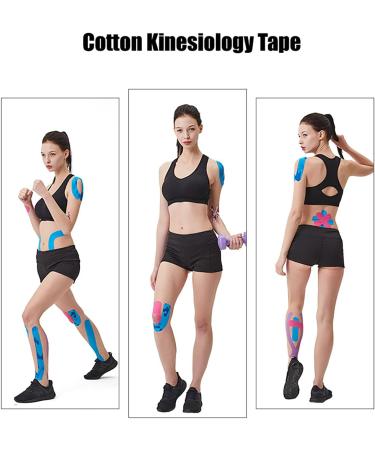 Kreezy Waterproof Athletic Tape - 3 Rolls Kinesiology Tape for Muscle Pain Relief & Joint Support Hypoallergenic Materials - Buy Online on GoSupps.com