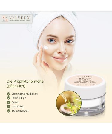VelveUx Eye Cream Anti-Wrinkle & Dark Circle Treatment | 100% Natural with Argan Oil & Vitamin E | Refreshing 15ml Eye Cream for Bags & Puffiness - Buy Online on GoSupps.com