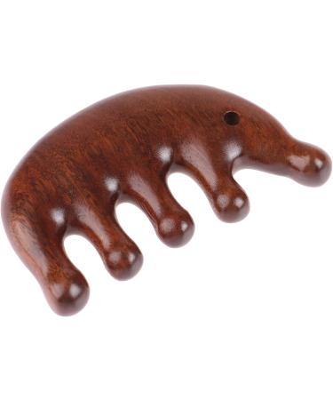 Buy Hedgehog Meridian Massage Comb | Five Teeth Wide Tooth Sandalwood Comb for Scalp Head & Body Massage | Natural Acupressure Tool Gift for Men & Women - Buy Online on GoSupps.com