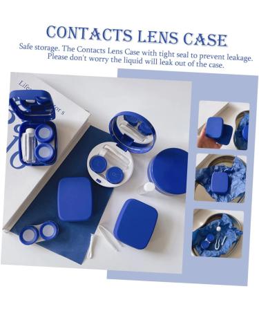 Partykindom Colored Contact Lens Case with Mirror | Travel-Friendly Kit for Lenses & Makeup | Durable Plastic Container - Buy Online on GoSupps.com