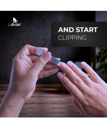 Lebr ke 2 Nail Clippers - Extra Sharp Blade for Fingernails & Toenails - Strong & Sturdy - Buy Online on GoSupps.com