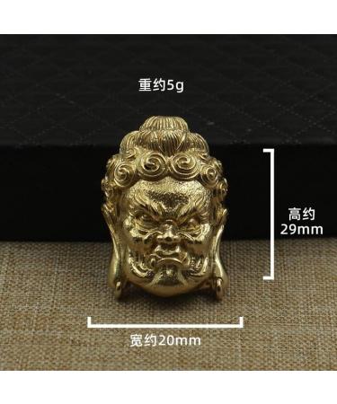 1Pcs Pure Copper Buddha Statue Heads Outside The Factory Buckle Wallet Bag Leather Suitcase Bag( B)/10442 - Buy Online on GoSupps.com