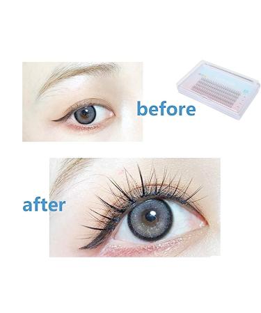 JINGRT Individual Eyelash Extension Supplies - Natural Look Manga Lashes in 8/9/10/11/12mm - Health Fake Wispies for Anime Fairy Bottom Lashes - Black - Buy Online on GoSupps.com