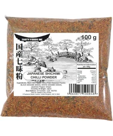 Japanese Shichimi Chilli Powder 100g Togarashi - Premium Spice Blend by Tasty Foods - Buy Online on GoSupps.com