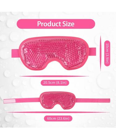 NEWGO Cooling Eye Mask for Puffy Eyes - Hot Cold Therapy Gel Mask for Migraine, Dark Circles, Dry Eyes - Reusable & Rose Red - Buy Online on GoSupps.com
