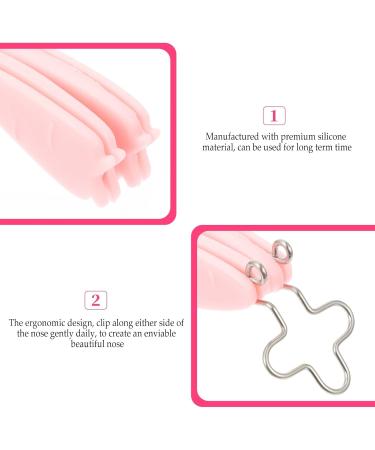 NUOBESTY Pince-Nez Rehausseur de Nez en Silicone 2 Pi ces Dispositif D Amincissement Ergonomique pour Adulte Texture Douce Confortable pour Remodeler et Redresser L Ar te Nasale au - Buy Online on GoSupps.com