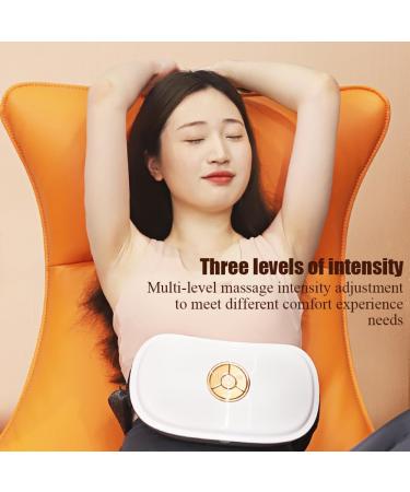 RKXKJ Electric Abdominal Massage Device - Bian Stone Kneading 3 Intensity Levels Red Light Hot Compress Intelligent Timing for Pain Relief - Buy Online on GoSupps.com
