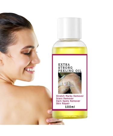 SVCEQZE Yellow Peeling Oil - Ordinary Scrub Solution and Body Oil Exfoliating Oil for Dark Skin Dark Sports Remover Suitable for Hands and Feet