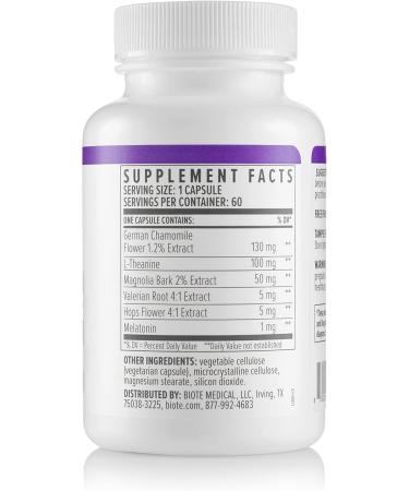 Biote Nutraceuticals - Best Night's Sleep - Restfulness + Awake Refreshed (60 Capsules) - Buy Online on GoSupps.com