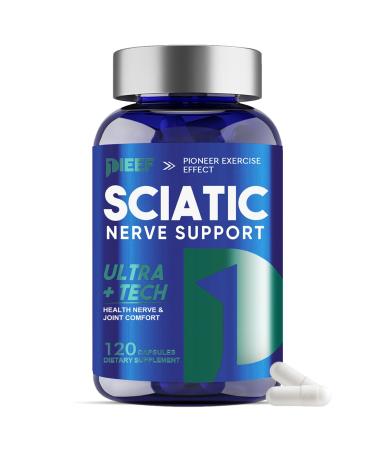 obnobm Sciatic Nerve Support Supplement 120 Capsules with Vitamin Proprietary Blend 800mg & Magnesium Nutritional Support for Nerve Discomfort in Hands Legs HIPS & Feet