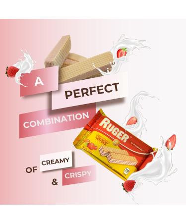 Ruger Austrian Strawberry Wafers - 12 Count (2.125 Oz Each) | Delicious Snack Treat - Buy Online on GoSupps.com