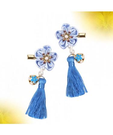 FRCOLOR 2 Pairs Chinese New Year Hair Clips Kids Barrettes for Hair Japanese-style Hairpin Kids Hairpin for New Year Girls Barrettes for Hair Tassel Hairpin Child Accessories Hanfu - Buy Online on GoSupps.com