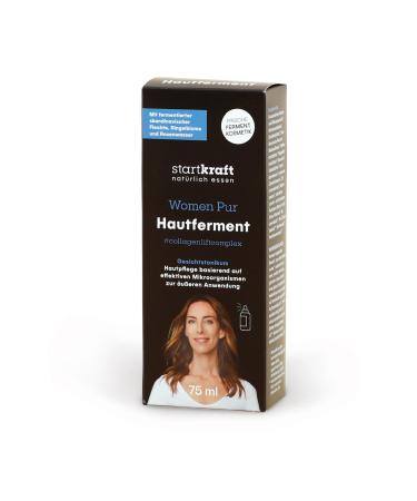 STARTKRAFT Women Pur 75 ml Skin Ferment - Fermented Microorganism Strains - Skin Microbiome with Scandinavian Lichen - No Mineral Oils Parabens Paraffins PEGs