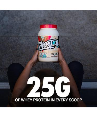 GHOST WHEY Protein Powder Milk Chocolate - 2lb | 25g Protein Blend for Post-Workout | Soy & Gluten-Free - Buy Online on GoSupps.com