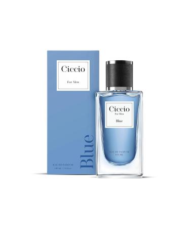 Cicc.io Blue Eau De Perfume for Men with Citrus Lemon Bergamot and Mandarin | Premium Long Lasting Woody Aquatic Fragrance Scent | Perfect Perfume for Summer 100ml - Buy Online on GoSupps.com