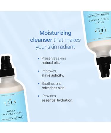 TEIA Cosmetics | Natural Cleansing Biphasic Milk - Remove Makeup Dirt & Oil | Vegan Cruelty-Free Non-Toxic - Buy Online on GoSupps.com