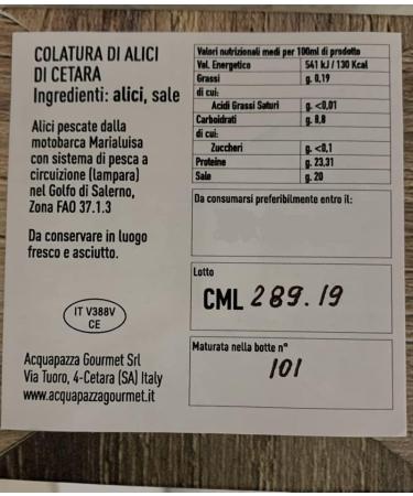 Pouring of anchovies 50ml with Dropper - Acqua Pazza - Buy Online on GoSupps.com