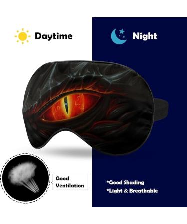 Dream in Style with Dragon Red Eye Sleep Mask - Adjustable Strap, Blocks Light for Night Travel and Nap - Men and Women - Buy Online on GoSupps.com