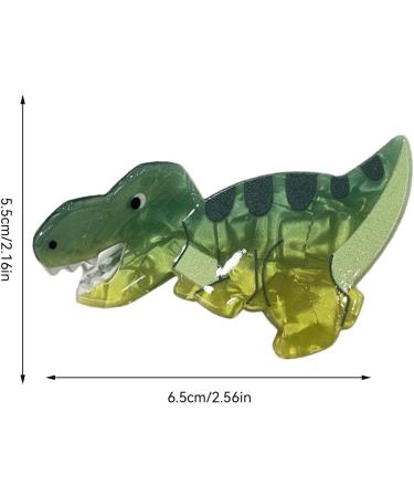 Dinosaur Hair Clips - Dinosaur Hairstyle Decorating Accessories | Acrylic Creative Stylish Trendy Hair Clips For Toddler Kids. Any Hair Type And Style Tyrannosaurus Rex - Buy Online on GoSupps.com