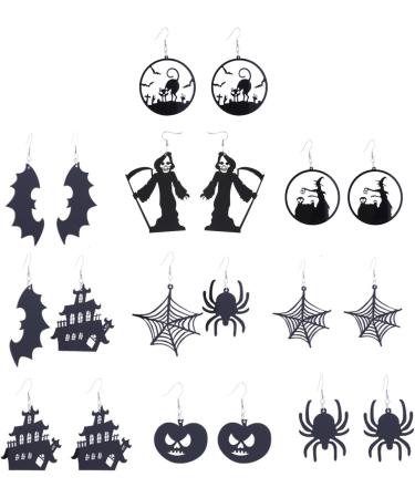 Feylie Halloween Earrings for Women & Girls | Creepy Pumpkin Cat & Gothic Drop Jewelry | Perfect Accessories for Halloween Parties - Buy Online on GoSupps.com