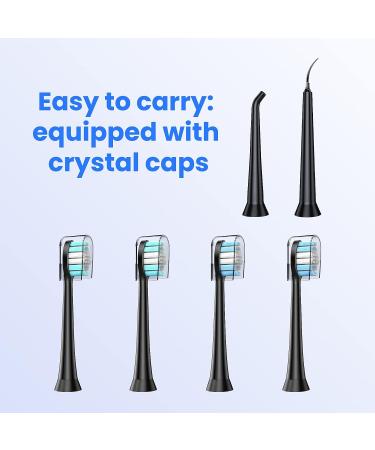 4 Brush Heads for Water Flosser and Electric Toothbrush - Replacement Heads - Buy Online on GoSupps.com